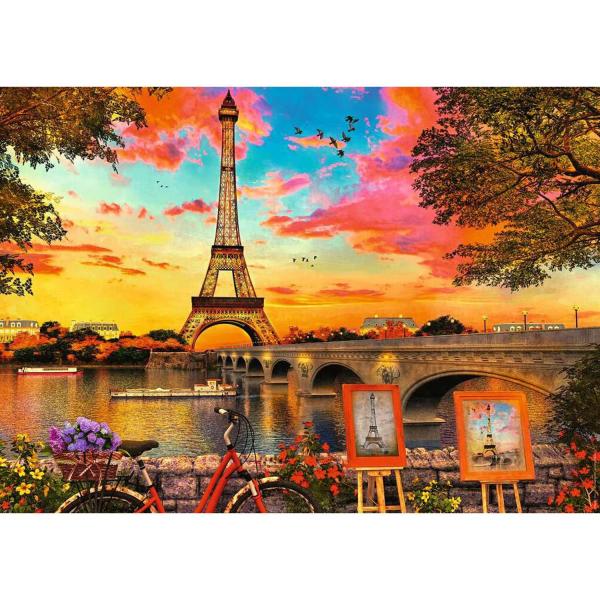 1000 piece puzzle - The banks of the Seine - Ravensburger-12000461