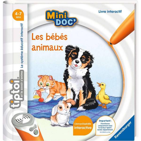 Livre interactif Tiptoi : Les bébés animaux - Ravensburger-13099022