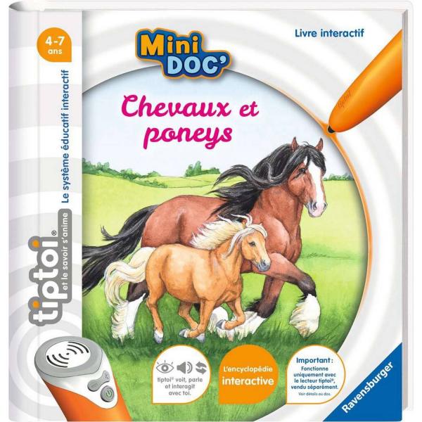 Livre électonique Tiptoi : Les chevaux et les poneys - Ravensburger-13099020