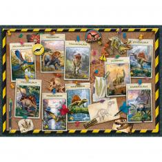 Puzzle 100 XXL Teile: Sammlung von Dinosauriern