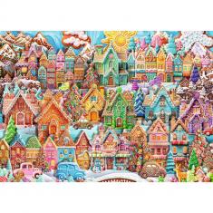 1000-teiliges Puzzle - Weihnachten im Keksdorf