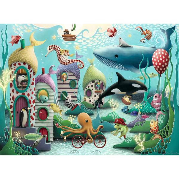 Puzzle 100 XXL pieces: Underwater wonders, Demelsa Haughton - Ravensburger-12972