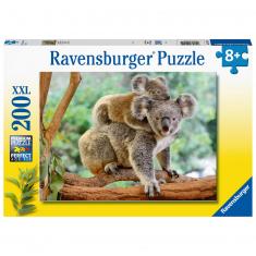 Puzzle 200 pièces XXL : La famille koala