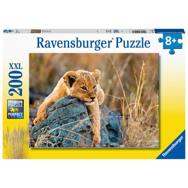 Puzzle XXL de 200 piezas: El pequeño cachorro de león - Ravensburger-12946