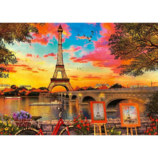 1000 pieces puzzle: The banks of the Seine - Ravensburger-15168