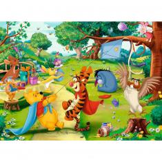 Puzzle 100 pièces XXL :  Disney Winnie l'Ourson : Le sauvetage