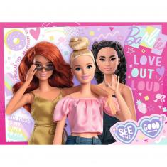 Puzzle 100 piezas XXL: Barbie: Siempre ve el lado positivo
