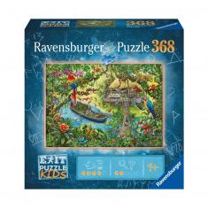 Fluchtpuzzle Kids 368 Teile: Eine Safari im Dschungel