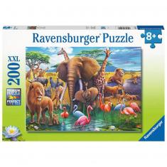 Puzzle 200 pièces XXL : En plein safari