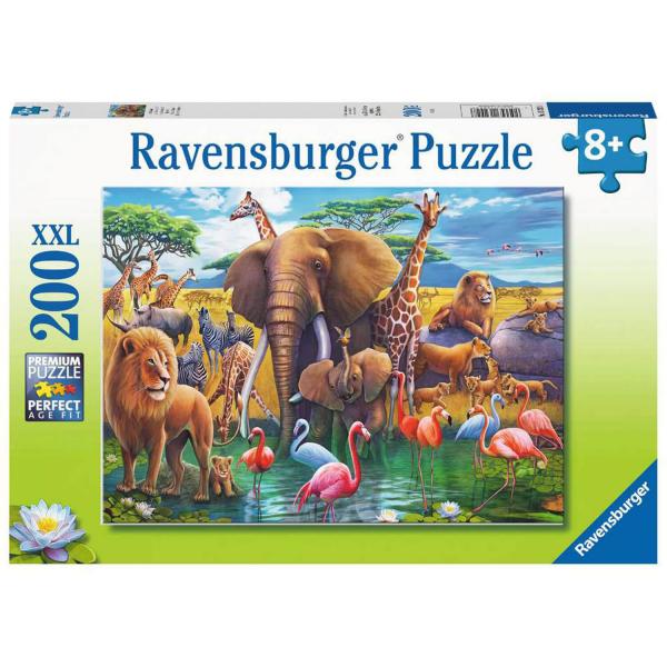 Puzzle 200 piezas XXL: En medio de un safari - Ravensburger-13292