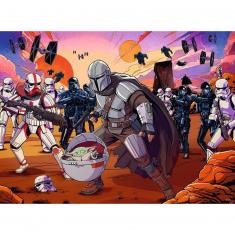 Puzzle 200 pièces XXL : Star Wars The Mandalorian : La confrontation