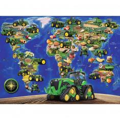Puzzle 300 XXL-Teile: Die Welt von John Deere