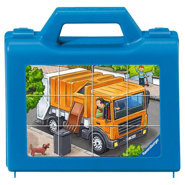 Puzzle 12 cubes: My vehicles - Ravensburger-07406