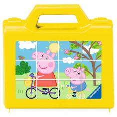 Puzzle 12 cubes: Peppa Pig