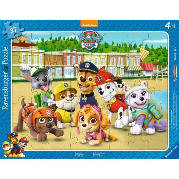 40-teiliges Rahmenpuzzle: Familienfoto – Paw Patrol - Ravensburger-061556