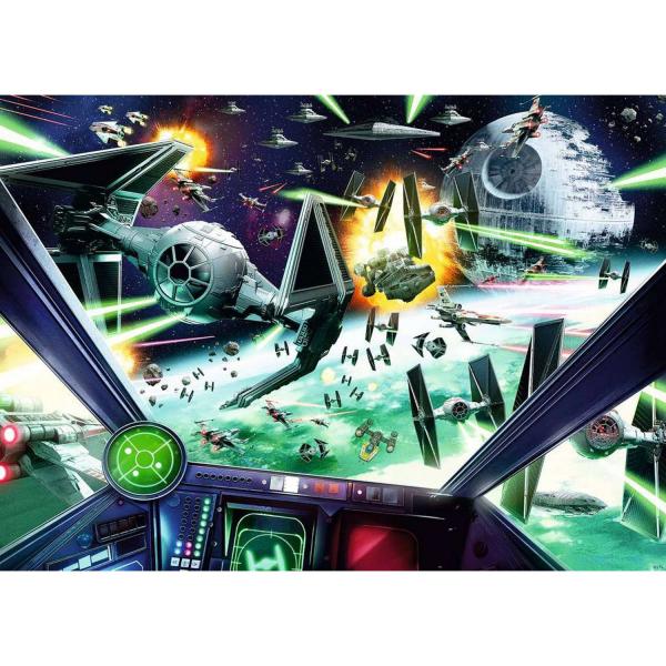 1000 piece puzzle - X-Wing / Star Wars cockpit - Ravensburger-12000403