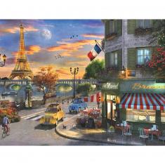 Puzzle 2000 pieces: A romantic evening in Paris