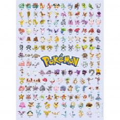 Puzzle 500 pièces : Pokédex première génération - Pokémon