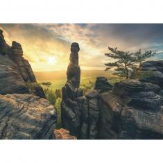 1000 piece puzzle : Monolith, Elbe Sandstone Mountains