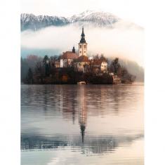 Puzzle de 1500 piezas - La isla de los deseos , Bled, Eslovenia