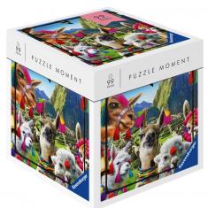 Moments Puzzle 99 pieces: Lamas