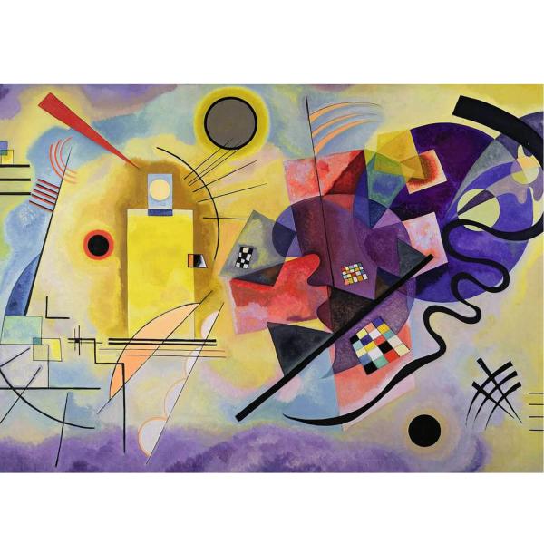 1000 pieces puzzle: Art collection: Yellow-red-blue, Vassily Kandinsky - Ravensburger-14848