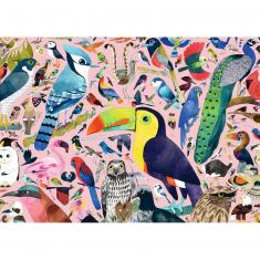 1000 Teile Puzzle : Außergewöhnliche Vögel, Matt Sewell