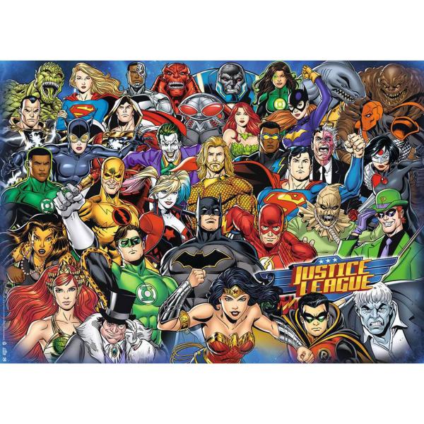 1000 Teile Puzzle :  Herausforderungspuzzle: DC Comics  - Ravensburger-16884