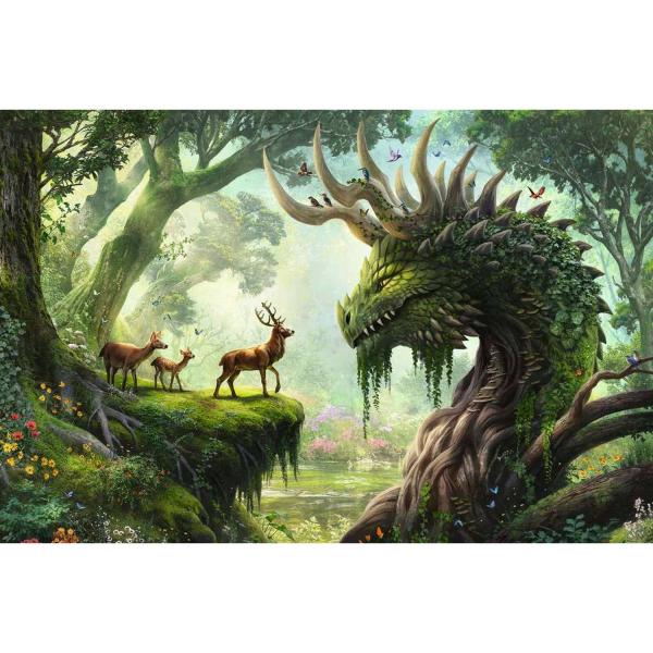 3000 piece puzzle - The awakening of the forest dragon - Ravensburger-12000808