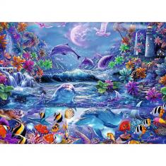 Phosphoreszierendes Puzzle 500 Teile – Die Magie des Mondlichts