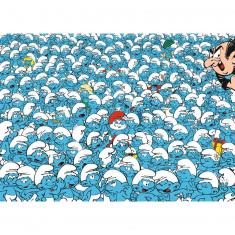 1000 piece Puzzle: Challenge puzzle: The Smurfs