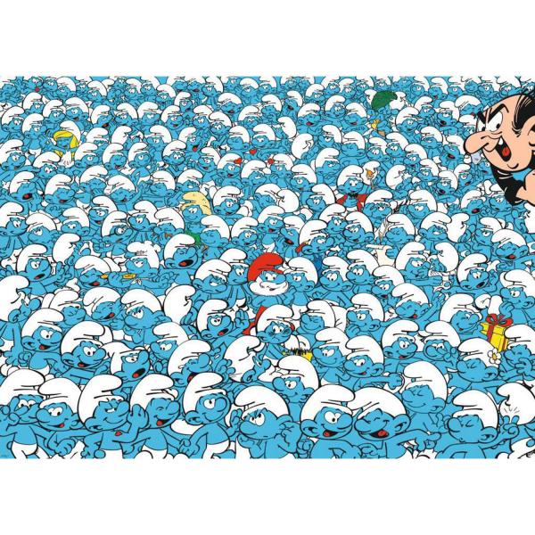 1000 piece Puzzle: Challenge puzzle: The Smurfs - Ravensburger-17291