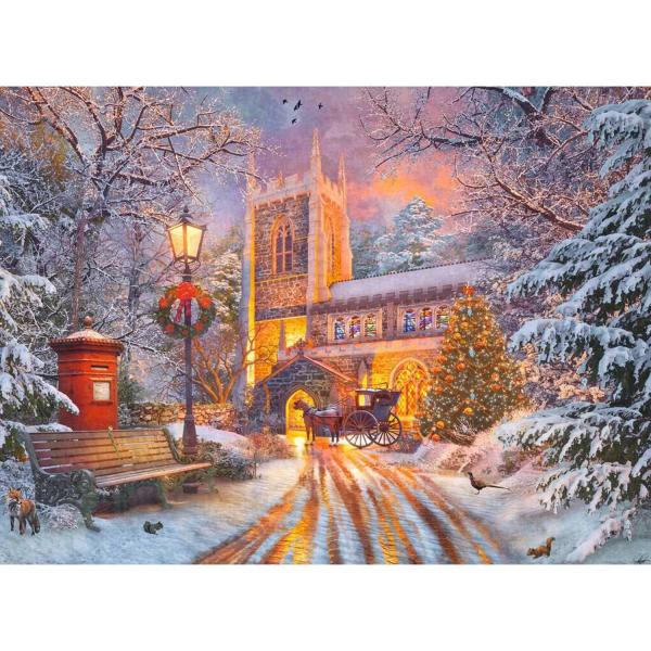 Phosphoreszierendes Puzzle 500 Teile – Ein funkelndes Weihnachtsfest - Ravensburger-12000481