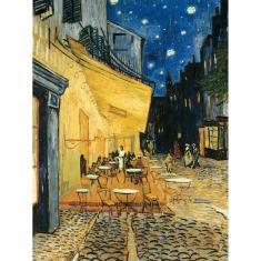 Puzzle 1000 pièces Art collection - Vincent Van Gogh : Terrasse de café, le soir  