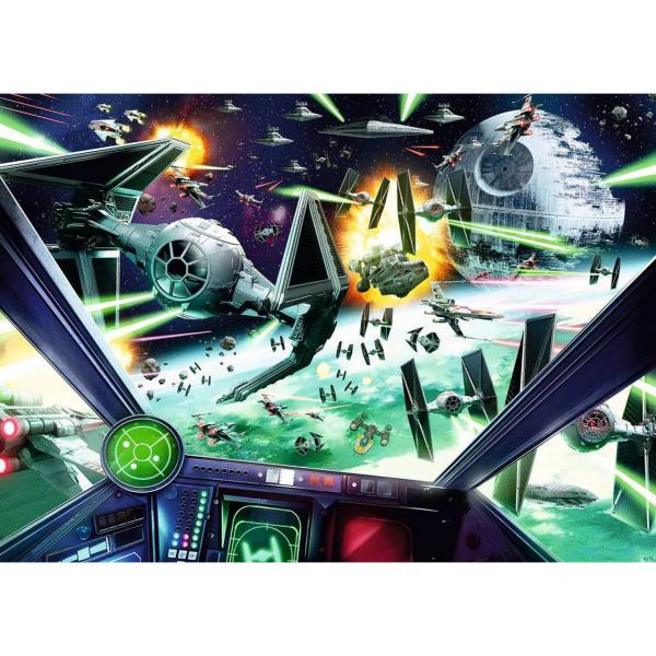 Puzzle 1000 pièces : Star Wars : Cockpit du X-Wing  - Ravensburger-16919