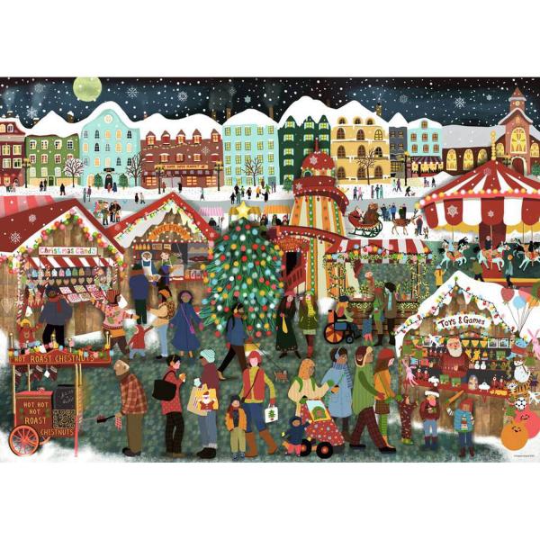 Puzzle de 1000 piezas: El mercado navideño - RAVENSBURGER-17546