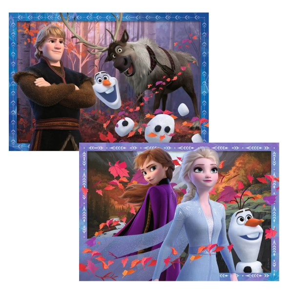 2 x 24-teiliges Puzzle: Frozen 2: Auf dem Weg zu eisigen Ländern - Ravensburger-05010