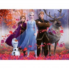 Puzzle 100 pièces XXL : La Reine des Neiges 2 (Frozen 2) : La magie de la forêt