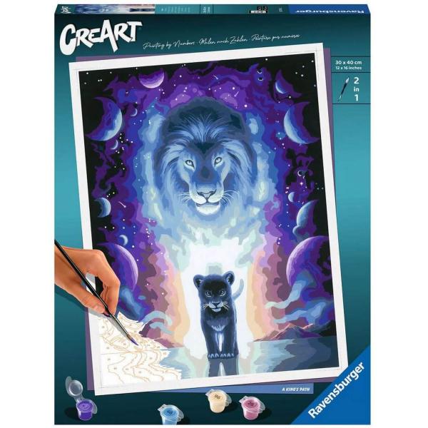 Painting by numbers CréArt: Lion - Ravensburger-23516