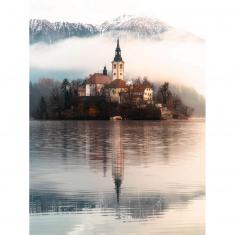Puzzle 1500 piezas: La isla de los deseos, Bled, Eslovenia