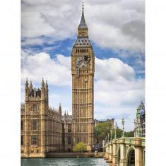 Puzzle de 1500 piezas: gato gracioso en el Big Ben