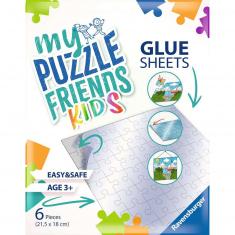 Feuilles adhésives pour puzzles