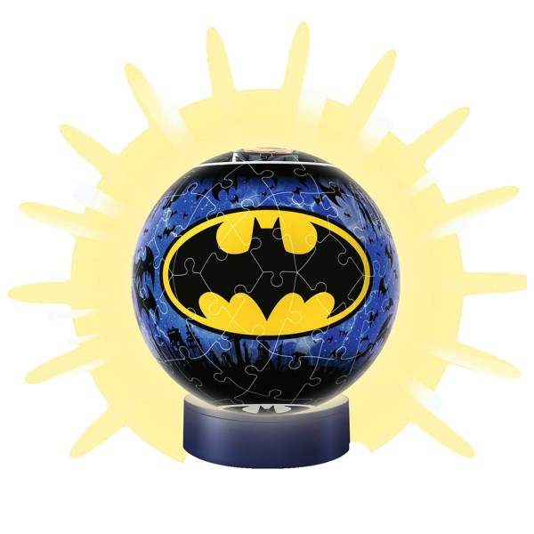 Illuminated 72-pieces 3D Puzzle Ball: Batman - Ravensburger-11080