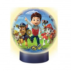 Leuchtendes rundes 3D-Puzzle 72 Teile: Paw Patrol