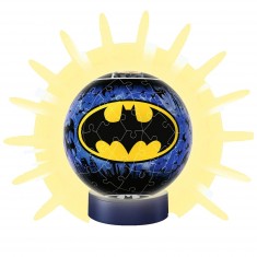 Bola de Puzzle 3D de 72 piezas iluminada: Batman