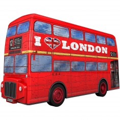 Puzzle 3D 216 pièces : Bus londonien