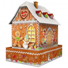 Puzzle 3D - 216 piezas: Casa de Navidad Gingerbread