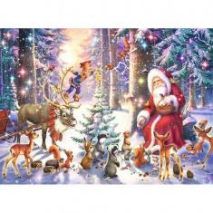  100-piece XXL puzzle - Christmas in the forest
