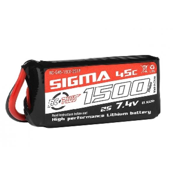 RC Plus - Li-Po Batterypack - Sigma 45C - 1500 mAh - 2S1P - 7.4V - XT-60 - RC-G45-1500-2S1P