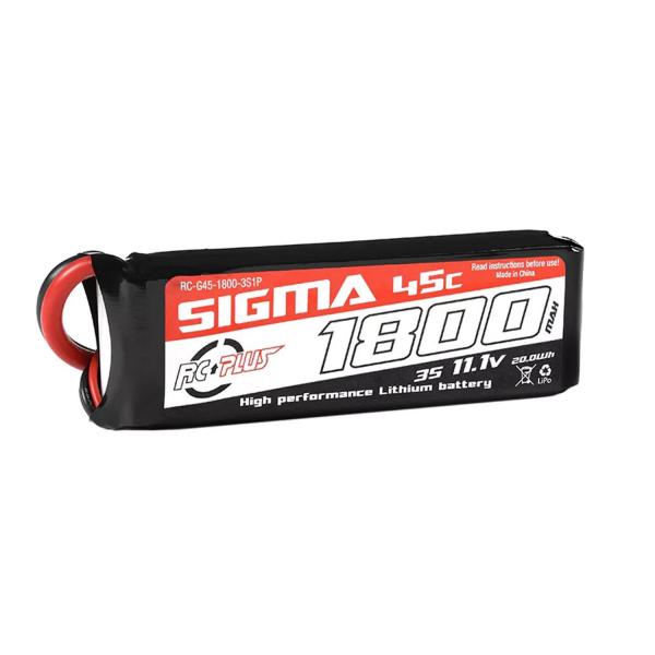  Batterie Li-Po - Sigma 45C - 1800 mAh - 3S1P - 11,1 V - XT-60 - RC-G45-1800-3S1P